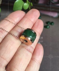 Mặt Dây Vàng 14k Lu Thống Ngọc Bích (VNB-MD800) 14 Mặt Dây Vàng 14k Lu Thống Ngọc Bích (VNB-MD800)