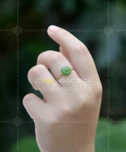 Nhẫn Đồng Điếu Ngọc Bích Nữ (VNB-NN941)