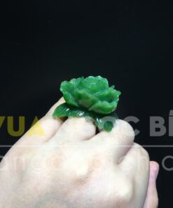 Nhẫn Ngọc Bích Chạm Khắc Hoa Mẫu Đơn VIP (VNB-NN161) 17 Nhẫn Ngọc Bích Chạm Khắc Hoa Mẫu Đơn VIP(VNB-NN161)
