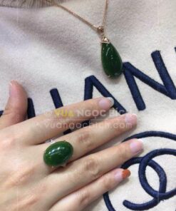 Nhẫn Ngọc Bích Nữ (VNB-NN944) 14 Nhẫn Ngọc Bích Nữ (VNB-NN944)