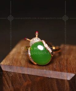 Nhẫn Vàng 14k Ngọc Bích (VNB-NN904)