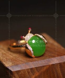 Nhẫn Vàng 14k Ngọc Bích (VNB-NN904) 12 Nhẫn Vàng 14k Ngọc Bích (VNB-NN904)