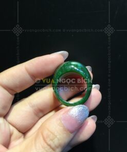 Nhẫn Yên Ngựa Ngọc Bích Xanh Lý (VNB-NN002-4)