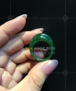 Nhẫn Yên Ngựa Ngọc Bích Xanh Lý (VNB-NN002-4)