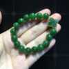 Vòng Tay Ngọc Bích 10mm Mix Mặt Cỏ Bốn Lá May Mắn (VNB-VT926)