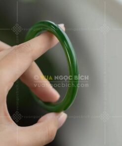 Vòng Tay Ngọc Bích Bản Đũa VIP (VNB-VT923)