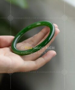 Vòng Tay Ngọc Bích Bản Đũa VIP (VNB-VT923)