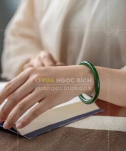 Vòng Tay Ngọc Bích Bản Đũa VIP (VNB-VT923)