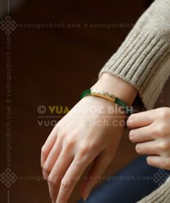 Các Mẫu Vòng Tay Ngọc Bích Bản Liền Bọc Vàng (VNB-VT810) 21