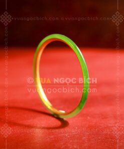 Vòng Tay Ngọc Bích Bản Liền Bọc Vàng (VNB-VT948) 17 Vòng Tay Ngọc Bích Bản Liền Bọc Vàng (VNB-VT948)