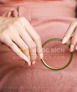 Vòng Tay Ngọc Bích Bản Liền Bọc Vàng (VNB-VT948) 15 Vòng Tay Ngọc Bích Bản Liền Bọc Vàng (VNB-VT948)