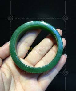 Vòng Tay Ngọc Bích Bản Liền Khối (VNB-VT323)