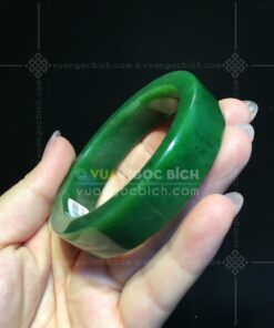 Vòng Tay Ngọc Bích Bản Liền Khối (VNB-VT323)
