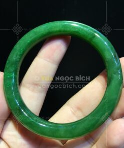 Vòng Tay Ngọc Bích Bản Liền Đũa Ni 53 (VNB-VT342)