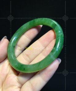Vòng Tay Ngọc Bích Bản Liền Đũa Ni 53 (VNB-VT343) 18 Vòng Tay Ngọc Bích Bản Liền Đũa Ni 53 (VNB-VT343)