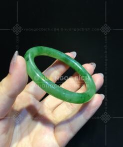 Vòng Tay Ngọc Bích Bản Liền Đũa Ni 53 (VNB-VT343) 16 Vòng Tay Ngọc Bích Bản Liền Đũa Ni 53 (VNB-VT343)