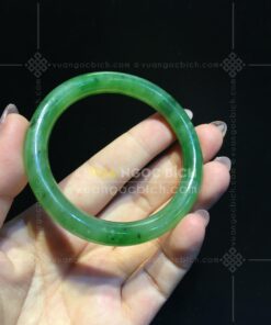 Vòng Tay Ngọc Bích Bản Liền Đũa Ni 53 (VNB-VT343) 15 Vòng Tay Ngọc Bích Bản Liền Đũa Ni 53 (VNB-VT343)