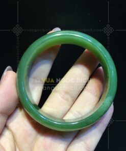 Vòng Tay Ngọc Bích Bản Liền Hẹ Ni 54 (VNB-VT341) 21 Vòng Tay Ngọc Bích Bản Liền Hẹ Ni 54 (VNB-VT341)