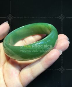 Vòng Tay Ngọc Bích Bản Liền Hẹ Ni 54 (VNB-VT341) 17 Vòng Tay Ngọc Bích Bản Liền Hẹ Ni 54 (VNB-VT341)