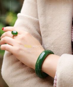 Vòng Tay Ngọc Bích Bản Liền (VNB-VT804)