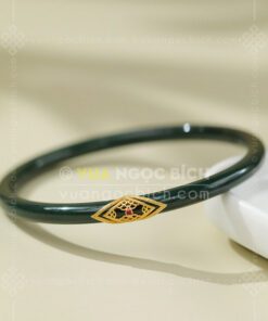 Vòng Tay Ngọc Bích Bản Liền (VNB-VT806)