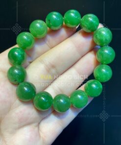 Vòng Tay Ngọc Bích Nephrite Jade 13mm (VNB-VT337)