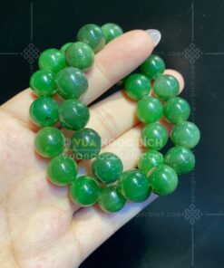 Vòng Tay Ngọc Bích Nephrite Jade 13mm (VNB-VT337) 17 Vòng Tay Ngọc Bích Nephrite Jade 13mm (VNB-VT337)