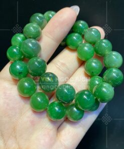 Vòng Tay Ngọc Bích Nephrite Jade 13mm (VNB-VT337) 18 Vòng Tay Ngọc Bích Nephrite Jade 13mm (VNB-VT337)