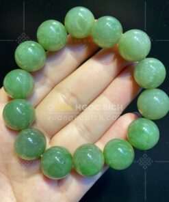 Vòng Tay Ngọc Bích Nephrite 16mm (VNB-VT338)