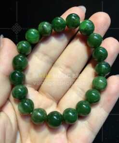 Vòng Tay Ngọc BíchNephrite Jade Thường 9mm (VNB-VT340) 18 Vòng Tay Ngọc BíchNephrite Jade Thường 9mm (VNB-VT340)