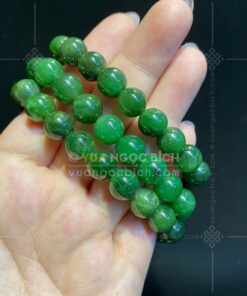 Vòng Tay Ngọc BíchNephrite Jade Thường 9mm (VNB-VT340) 17 Vòng Tay Ngọc BíchNephrite Jade Thường 9mm (VNB-VT340)