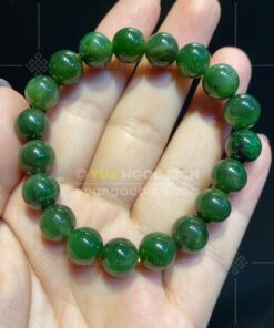 Vòng Tay Ngọc BíchNephrite Jade Thường 9mm (VNB-VT340) 20 Vòng Tay Ngọc BíchNephrite Jade Thường 9mm (VNB-VT340)