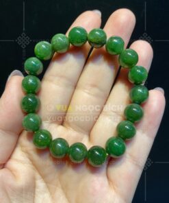 Vòng Tay Ngọc BíchNephrite Jade Thường 9mm (VNB-VT340) 21 Vòng Tay Ngọc BíchNephrite Jade Thường 9mm (VNB-VT340)