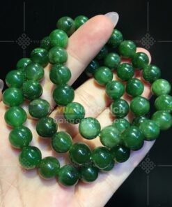 Vòng Tay Ngọc BíchNephrite Jade Thường 9mm (VNB-VT340) 22 Vòng Tay Ngọc BíchNephrite Jade Thường 9mm (VNB-VT340)