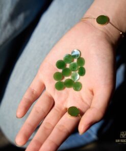 Nhẫn Vàng 10k Ngọc Bích Trăng Tròn Moon Jade (VNB-NN340)