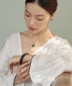 Vòng Tay Ngọc Bích Bản Đũa (VNB-VT333-2)