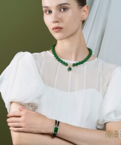 Chuỗi Cổ Ngọc Bích Nephrite Jade 12mm VIP (VNB-CC948)