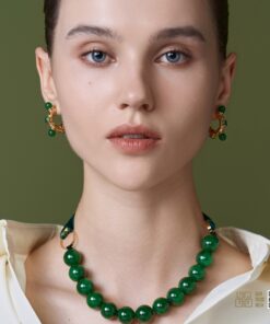 Chuỗi Cổ Ngọc Bích Nephrite Jade 16mm (VNB-CC952) 13 Chuỗi Cổ Ngọc Bích Nephrite Jade 16mm (VNB-CC952)