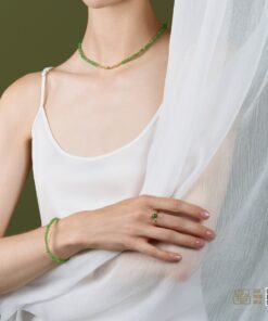 Chuỗi Cổ Ngọc Bích Nephrite Jade 4mm VIP (VNB-CC955)