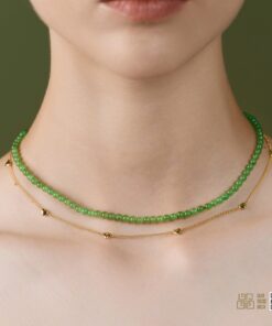 Chuỗi Cổ Ngọc Bích Nephrite Jade 4mm VIP (VNB-CC956)