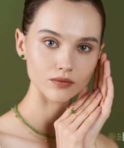 Chuỗi Cổ Ngọc Bích Nephrite Jade 4mm VIP (VNB-CC956) 14 Chuỗi Cổ Ngọc Bích Nephrite Jade 4mm VIP (VNB-CC956)