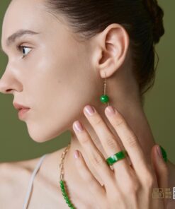 Chuỗi Cổ Ngọc Bích Nephrite Jade 6mm VIP (VNB-CC951)