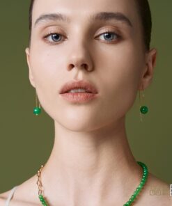 Chuỗi Cổ Ngọc Bích Nephrite Jade 6mm VIP (VNB-CC951)