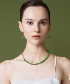 Chuỗi Cổ Ngọc Bích Nephrite Jade 6mm VIP (VNB-CC951)