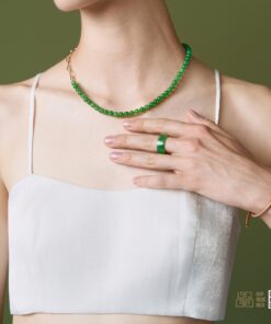 Chuỗi Cổ Ngọc Bích Nephrite Jade 6mm VIP (VNB-CC951)