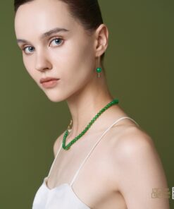 Chuỗi Cổ Ngọc Bích Nephrite Jade 6mm VIP (VNB-CC951)