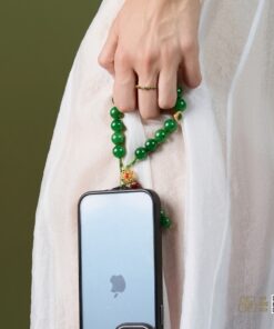 Dây Treo Điện Thoại Ngọc Bích Nephrite Jade (VNB-VPPT941) 12 Dây Treo Điện Thoại Ngọc Bích Nephrite Jade (VNB-VPPT941)