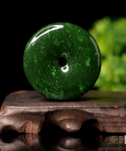 Mặt Dây Đồng Điếu Ngọc Bích Nephrite Jade (VNB-MD706)
