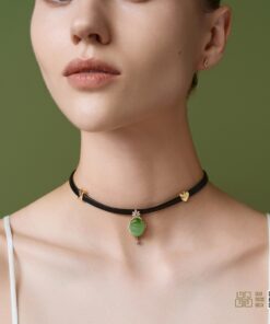 Mặt Dây Ngọc Bích Nephrite Jade Mắt Mèo VIP (VNB-MD719)