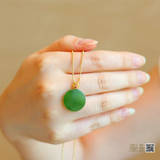 Mặt Dây Ngọc Bích Nephrite Jade (VNB-MD702)